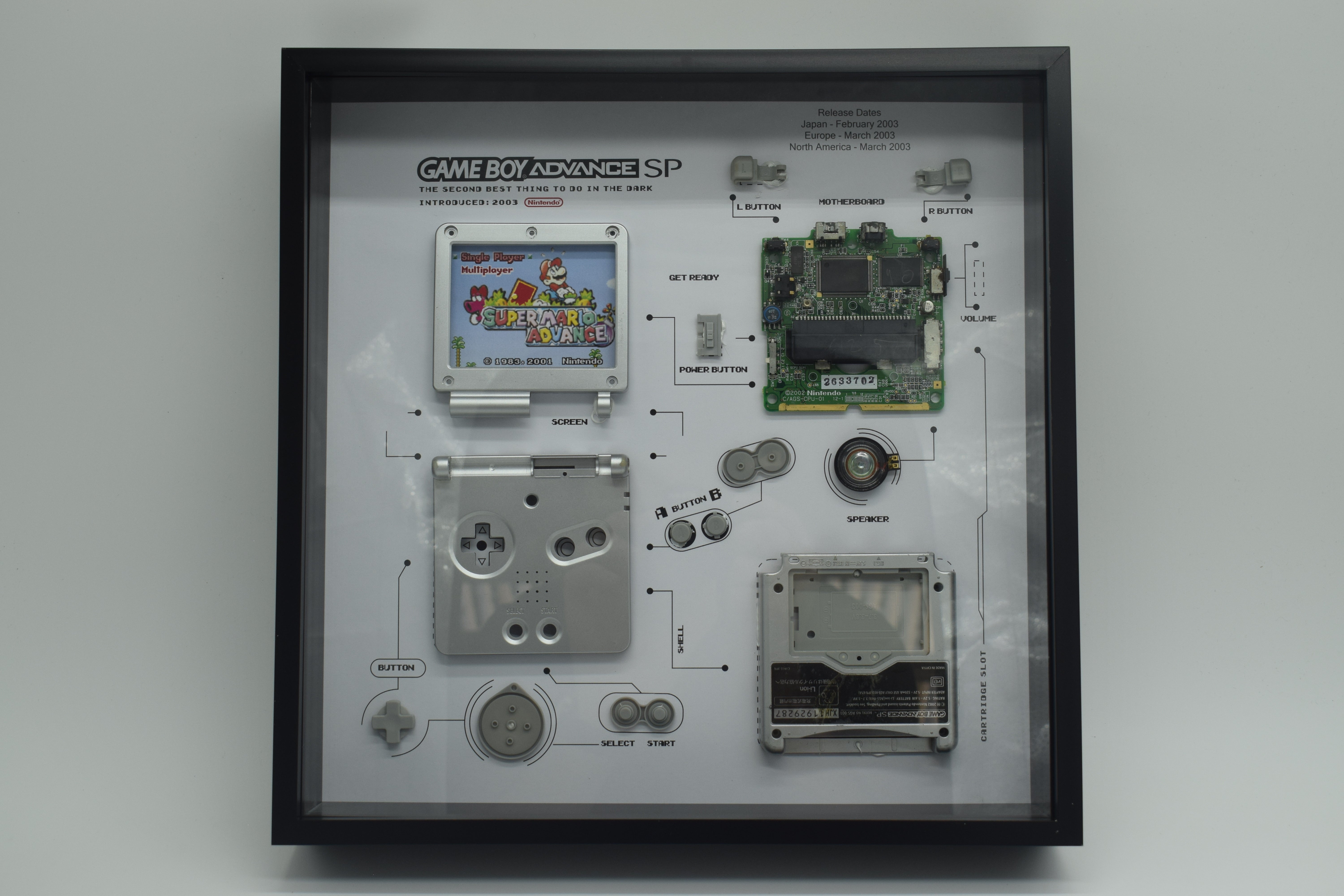 Grc Retro Art Game Boy Advance Sp  -  Sølv Merchandise - Geekd.dk