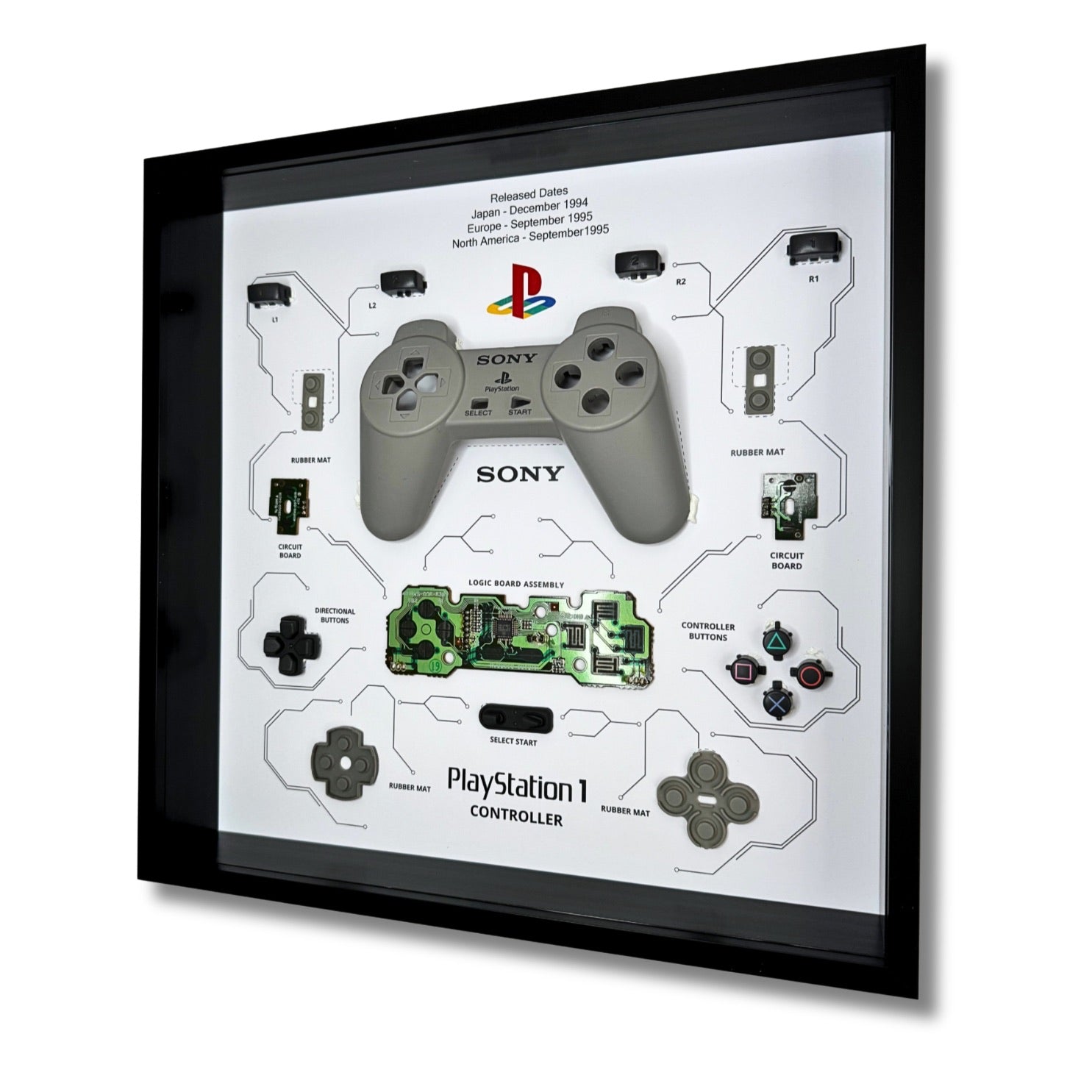 Grc Retro Art Ps1 Scph-1080 / Scph-1010  -  Grå Merchandise - Geekd.dk