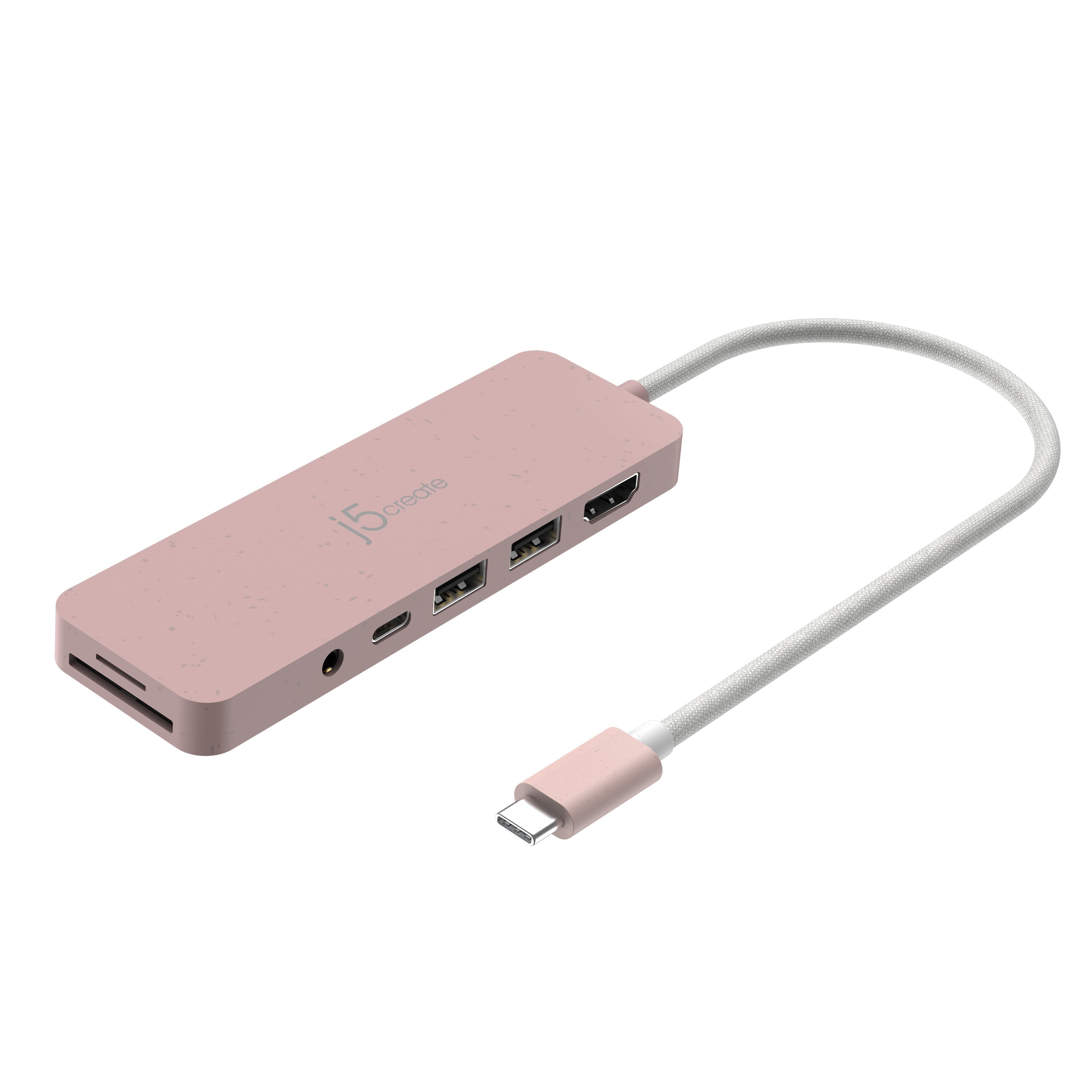 J5create Jcd373er  -  Usb-c Multiport-hub  -  Rose Adapter - Geekd.dk