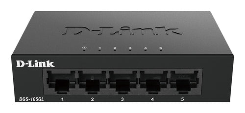 D-link Dgs-105gl/e  -  5-port Gigabit-switch I Metal - Geekd.dk