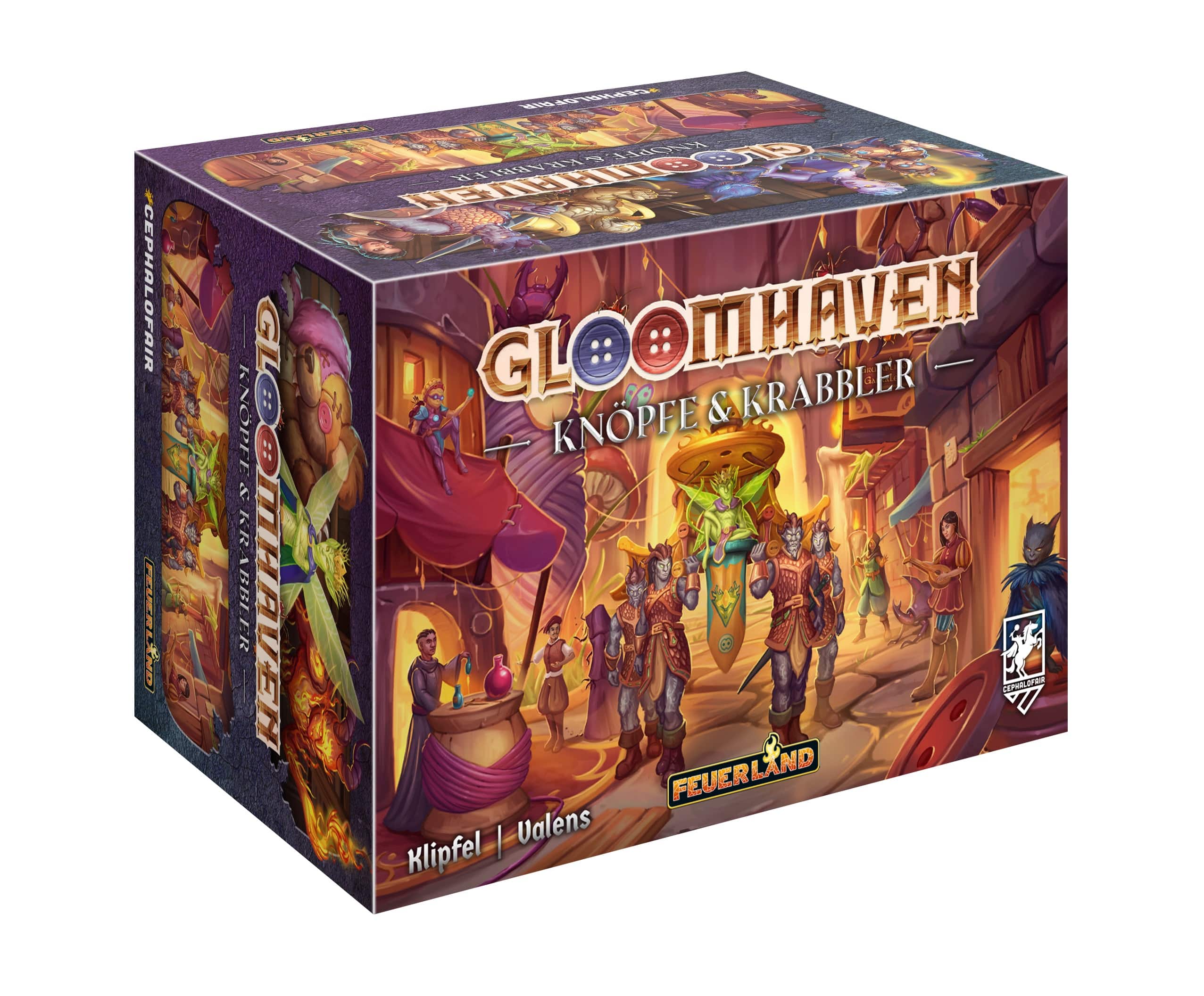 Gloomhaven: Knöpfe & Krabbler  -  Tysk Brætspil - Geekd.dk