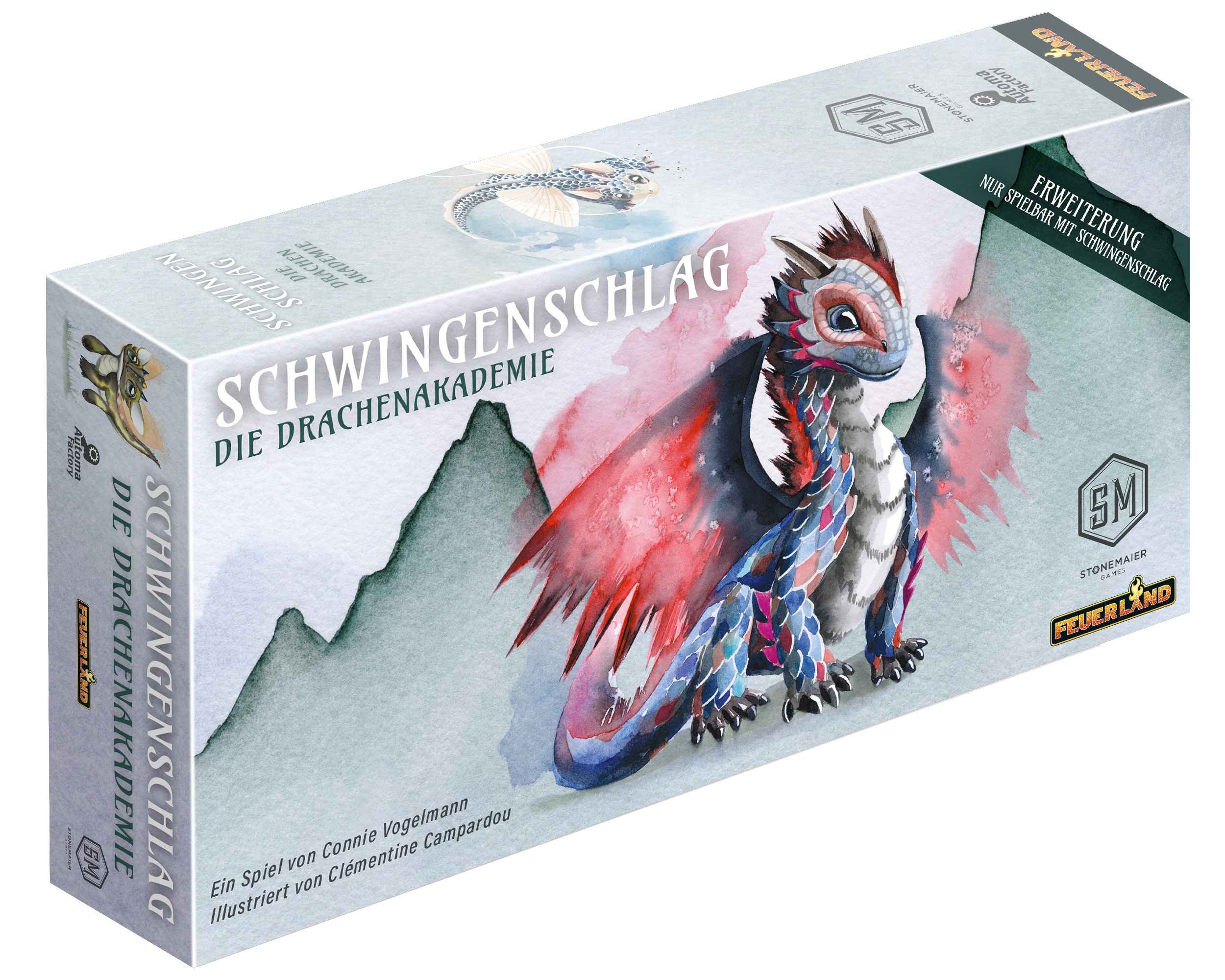 Schwingenschlag: Die Drachenakademie  -  Tysk Brætspil - Geekd.dk