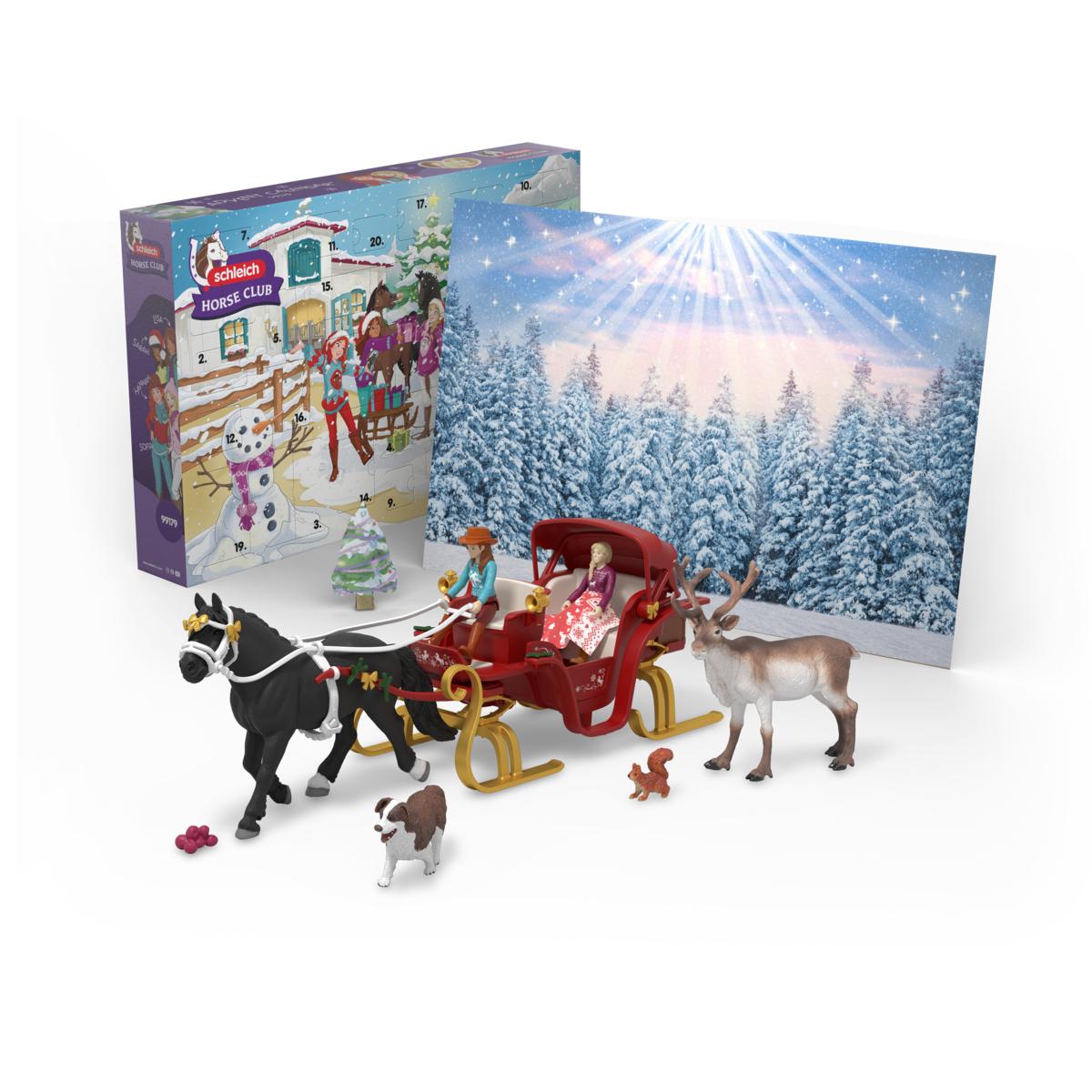 Schleich Horse Club Julekalender  -  Christmas Sleigh Ride - Geekd.dk