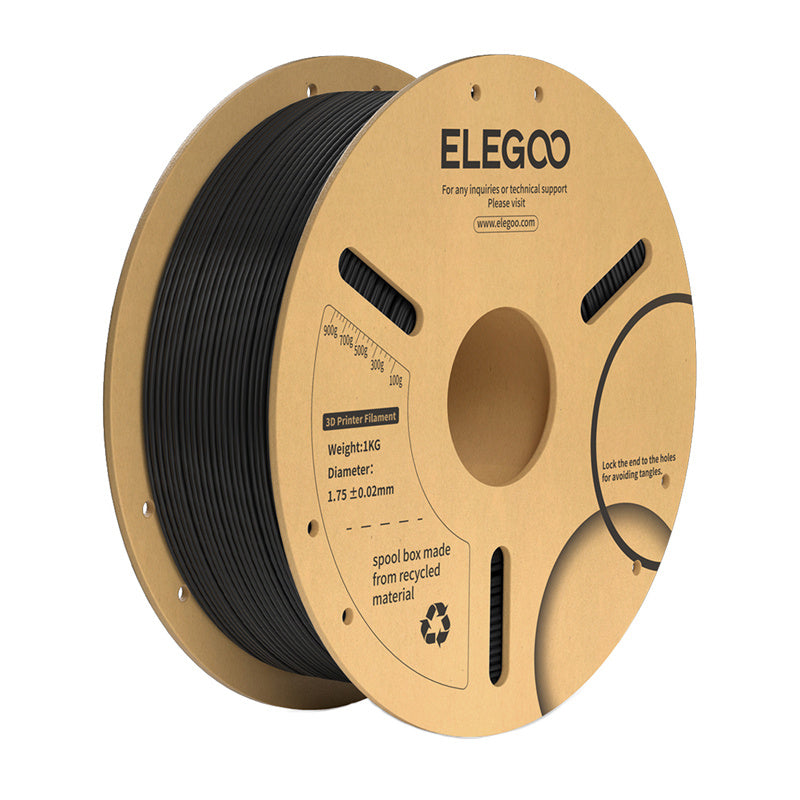 Elegoo Pla+ Filament  -  Sort, 1 Kg - Geekd.dk