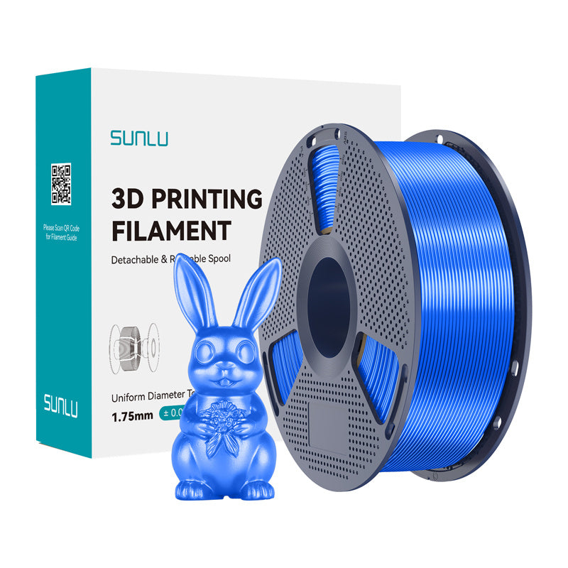Sunlu Pla+ Silk Filament  -  Blå, 1,75 Mm, 1 Kg - Geekd.dk