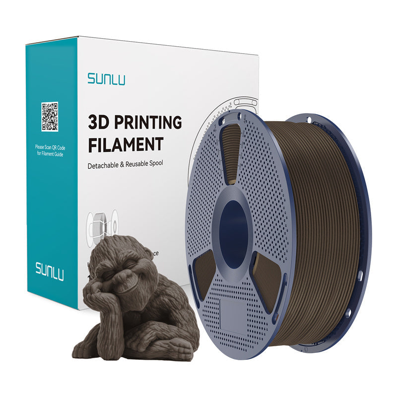 Sunlu Wood Filament  -  Valnød, 1,75 Mm, 1 Kg - Geekd.dk