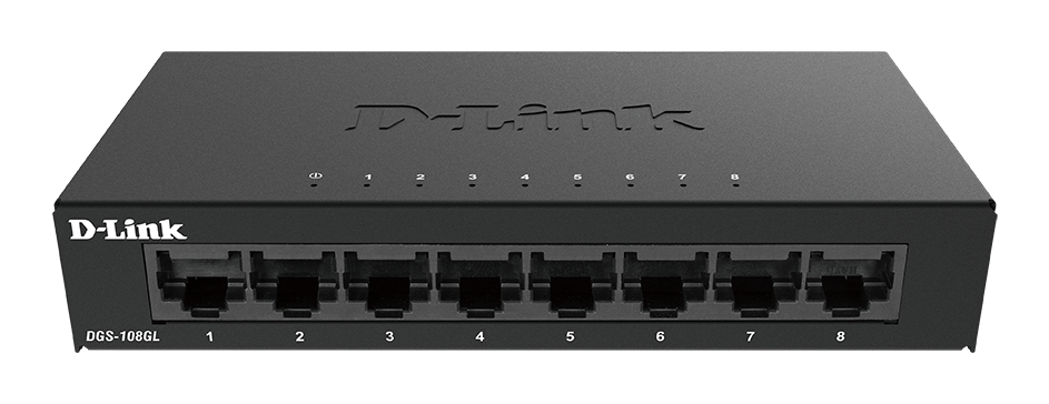 D-link Dgs-108gl/e  -  8-port Gigabit-netværksswitch - Geekd.dk