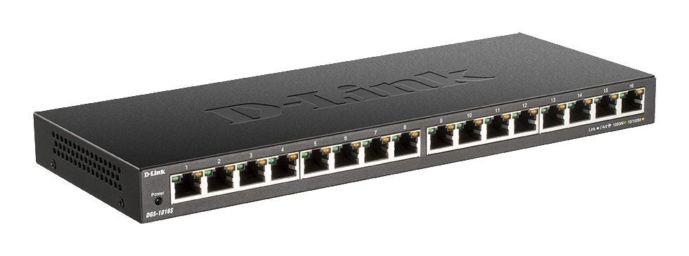 D-link Dgs-1016s/e  -  Slank 16-port Gigabit-switch - Geekd.dk