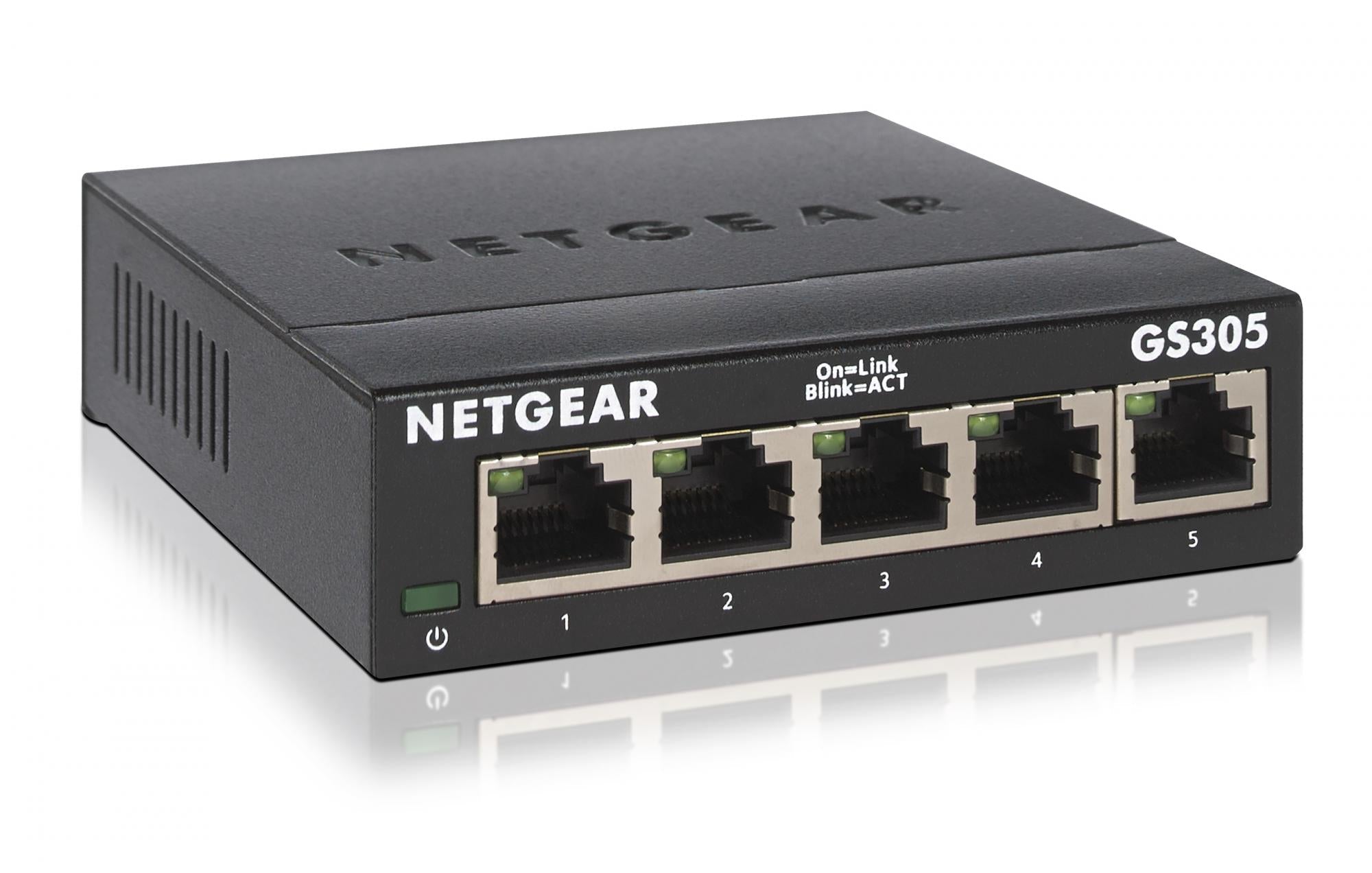 Netgear Gs305  -  5-port Gigabit-switch - Geekd.dk