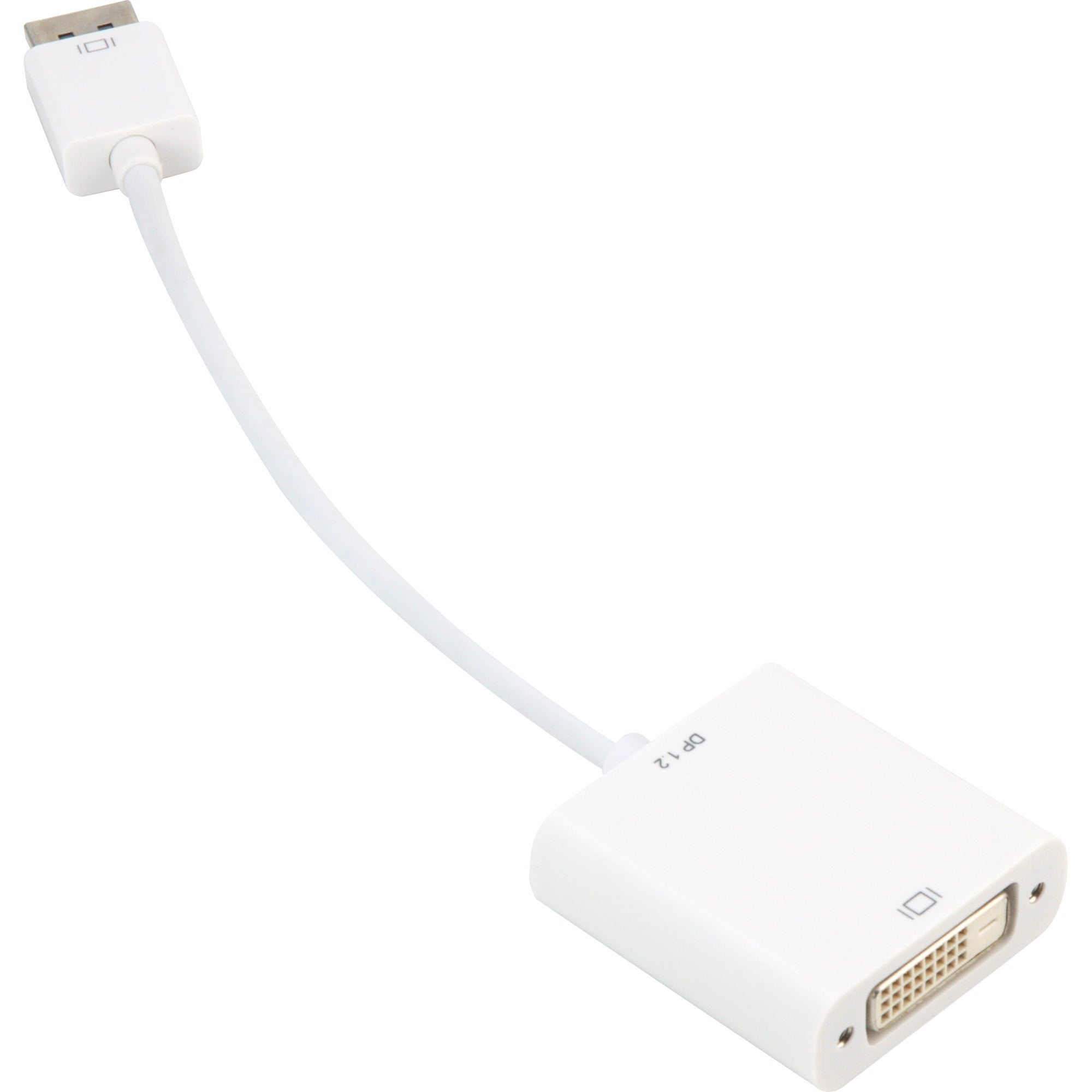 Sharkoon Displayport 1.2 Til Dvi-d Adapter  -  Hvid, 15 Cm Display Adapter - Geekd.dk