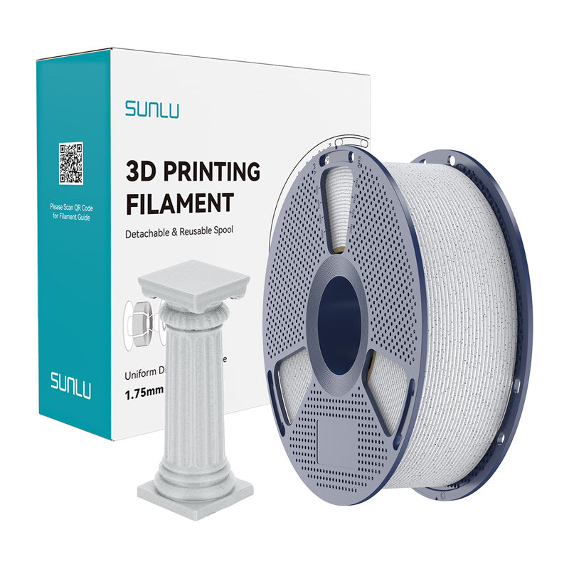 Sunlu Pla High-speed Marble Filament  -  Oreo, 1,75 Mm, 1 Kg - Geekd.dk