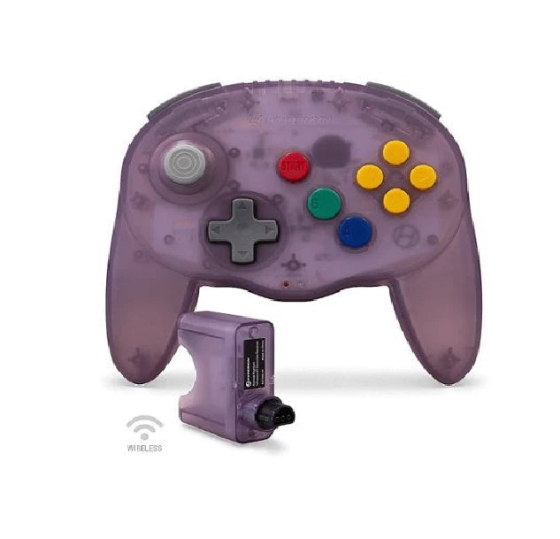 Hyperkin Admiral  -  Trådløs N64-controller  -  Lilla - Geekd.dk