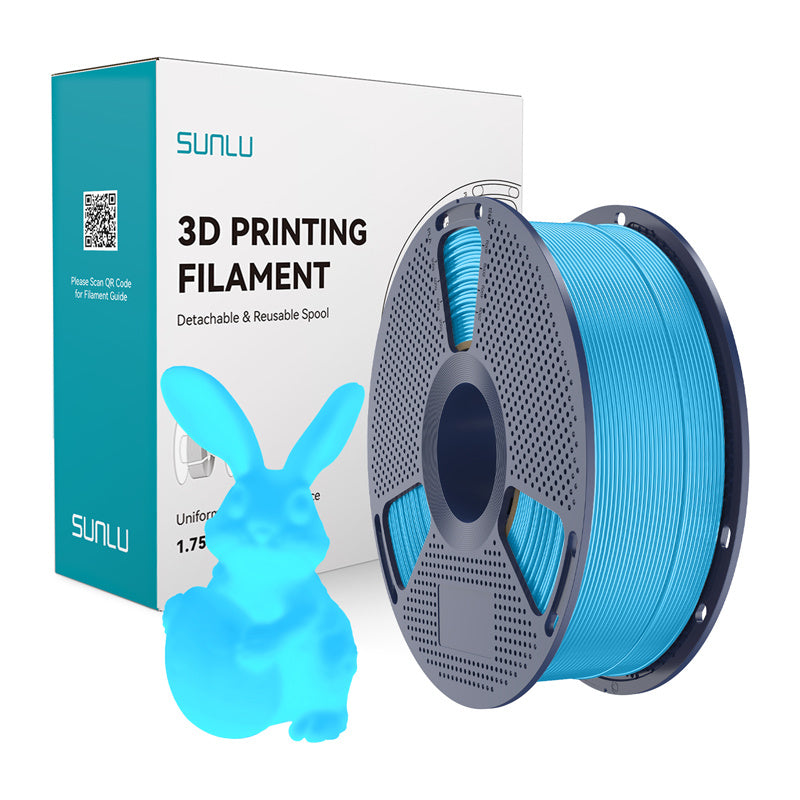 Sunlu Pla Glow-in-the-dark Filament  -  Blå, 1,75 Mm, 1 Kg - Geekd.dk