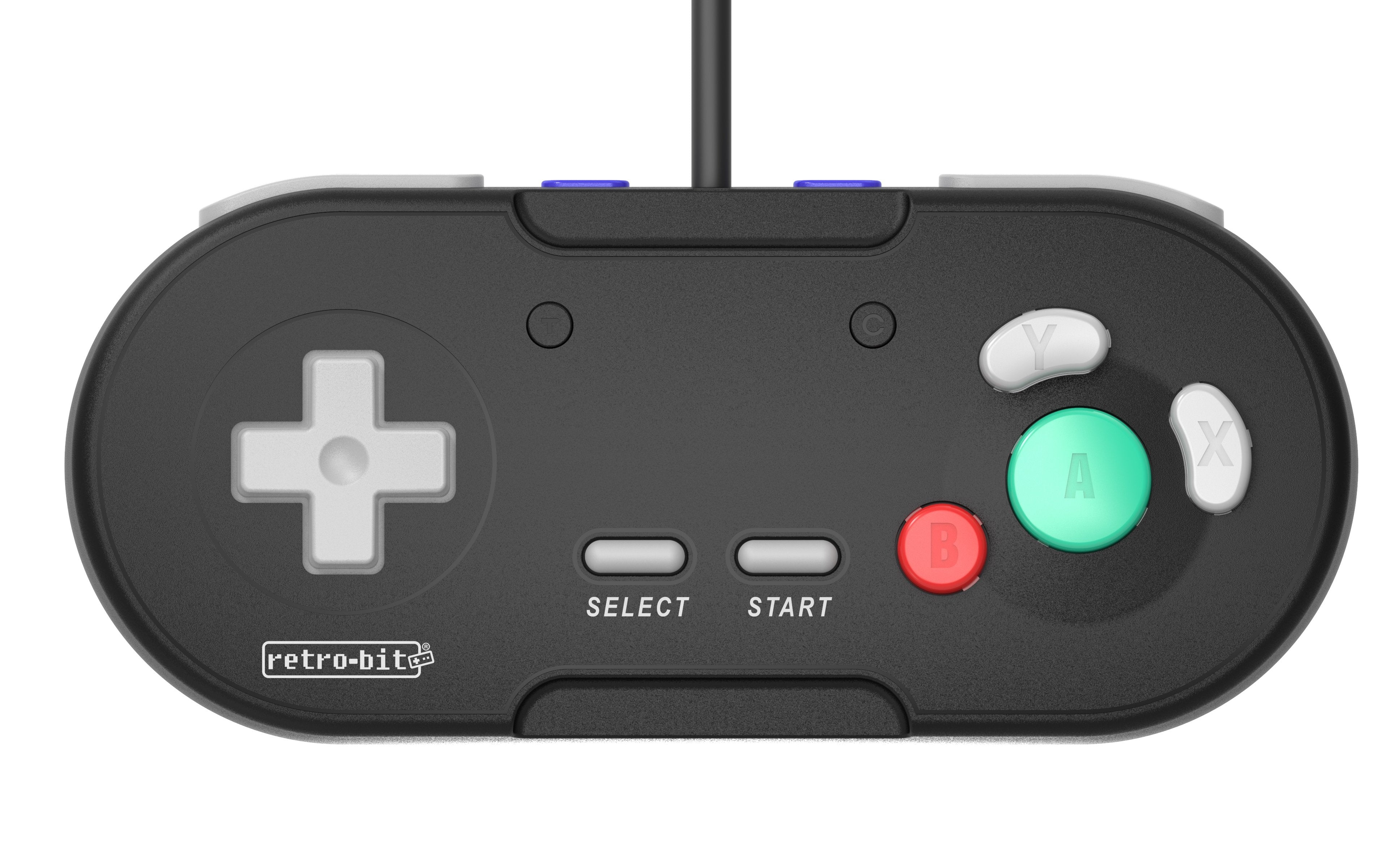 Retro-bit Legacygc  -  Kablet Gamecube-controller  -  Sort - Geekd.dk