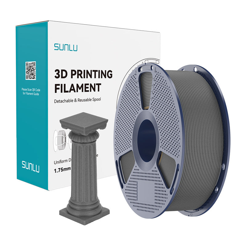 Sunlu Pla High-speed Marble Filament  -  Betongrå, 1,75 Mm, 1 Kg - Geekd.dk