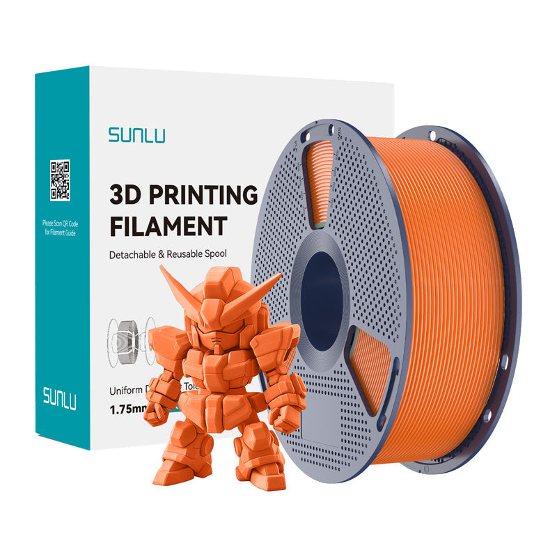 Sunlu Pla+ 2.0 Filament  -  Sunny Orange, 1,75 Mm, 1 Kg - Geekd.dk