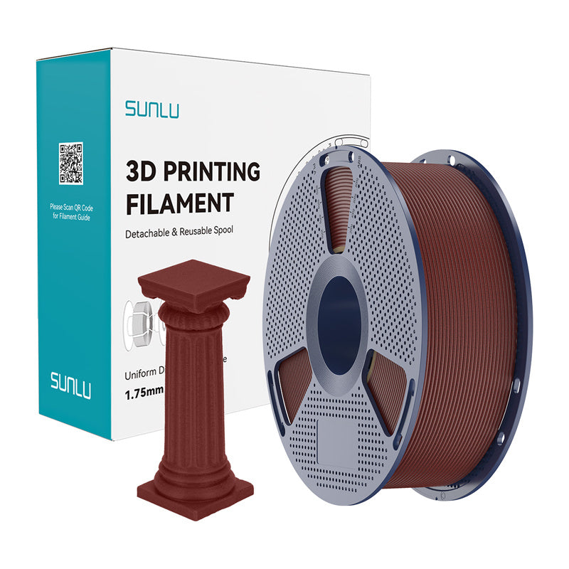 Sunlu Pla High-speed Marble Filament  -  Brick Red, 1,75 Mm, 1 Kg - Geekd.dk