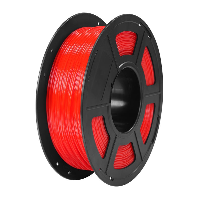 Anycubic Tpu Filament  -  Transparent Rød, 1 Kg - Geekd.dk