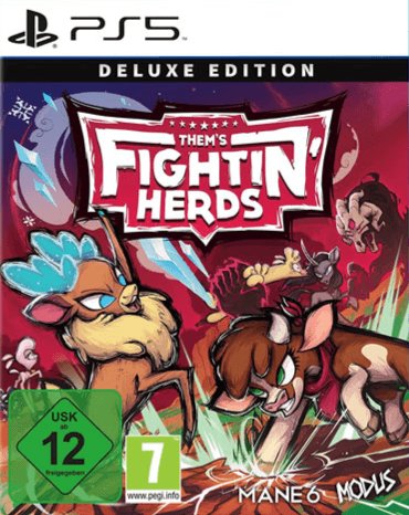 Them's Fightin' Herds (deluxe Edition) (de/multi In Game)  -  Playstation 5 Ps5 Spil - Geekd.dk