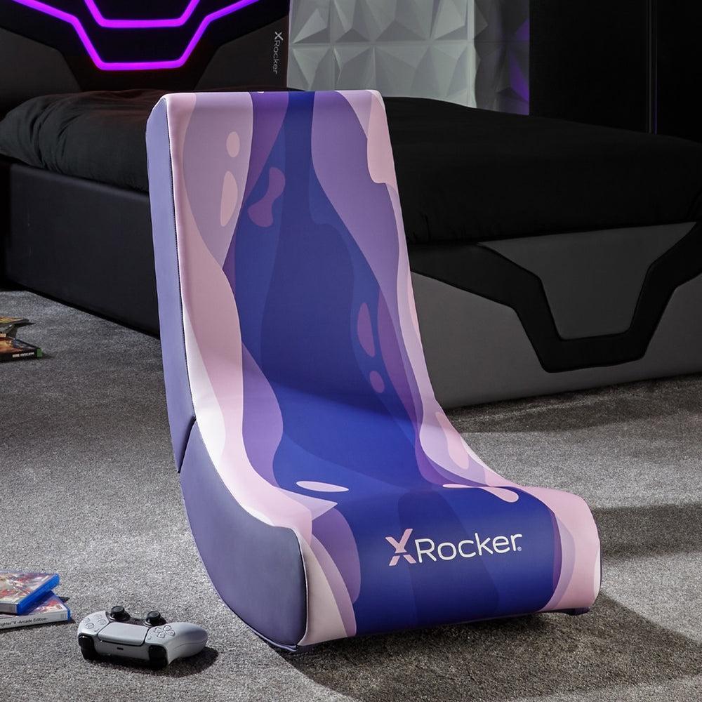 X-rocker Video Rocker Gamingstol  -  Lava Pink - Geekd.dk