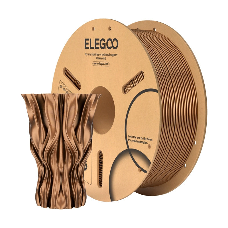 Elegoo Pla Bronze Filament  -  Bronzefarvet, 1 Kg - Geekd.dk