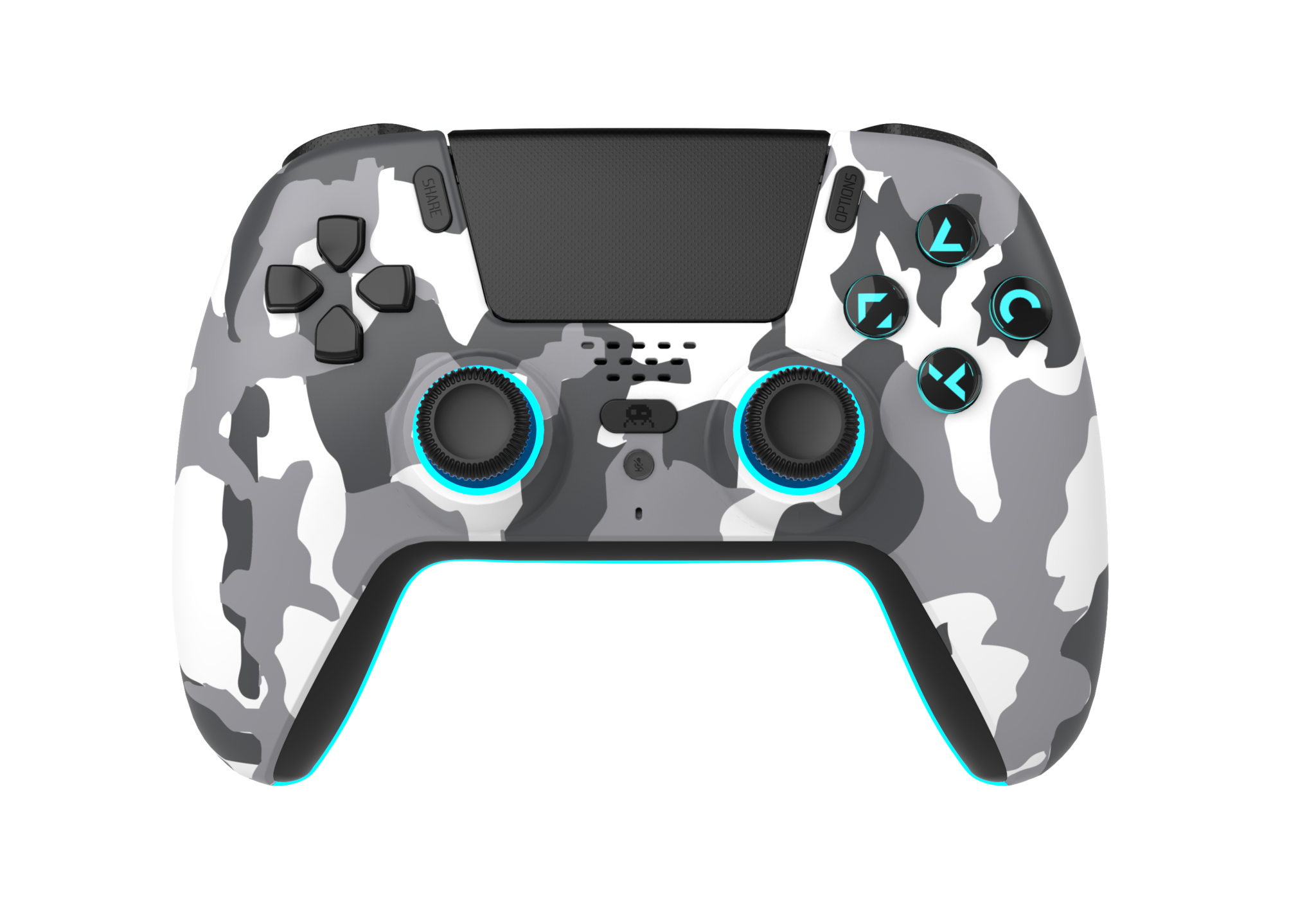 Freaks And Geeks Bluetooth-controller Til Ps5  -  White Camo - Geekd.dk