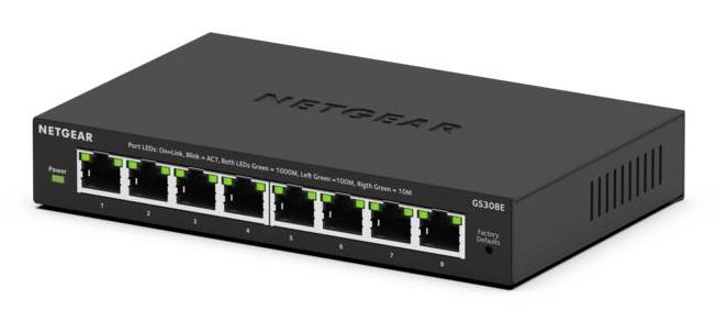 Netgear Gs308e  -  8-port Gigabit Plus-switch - Geekd.dk