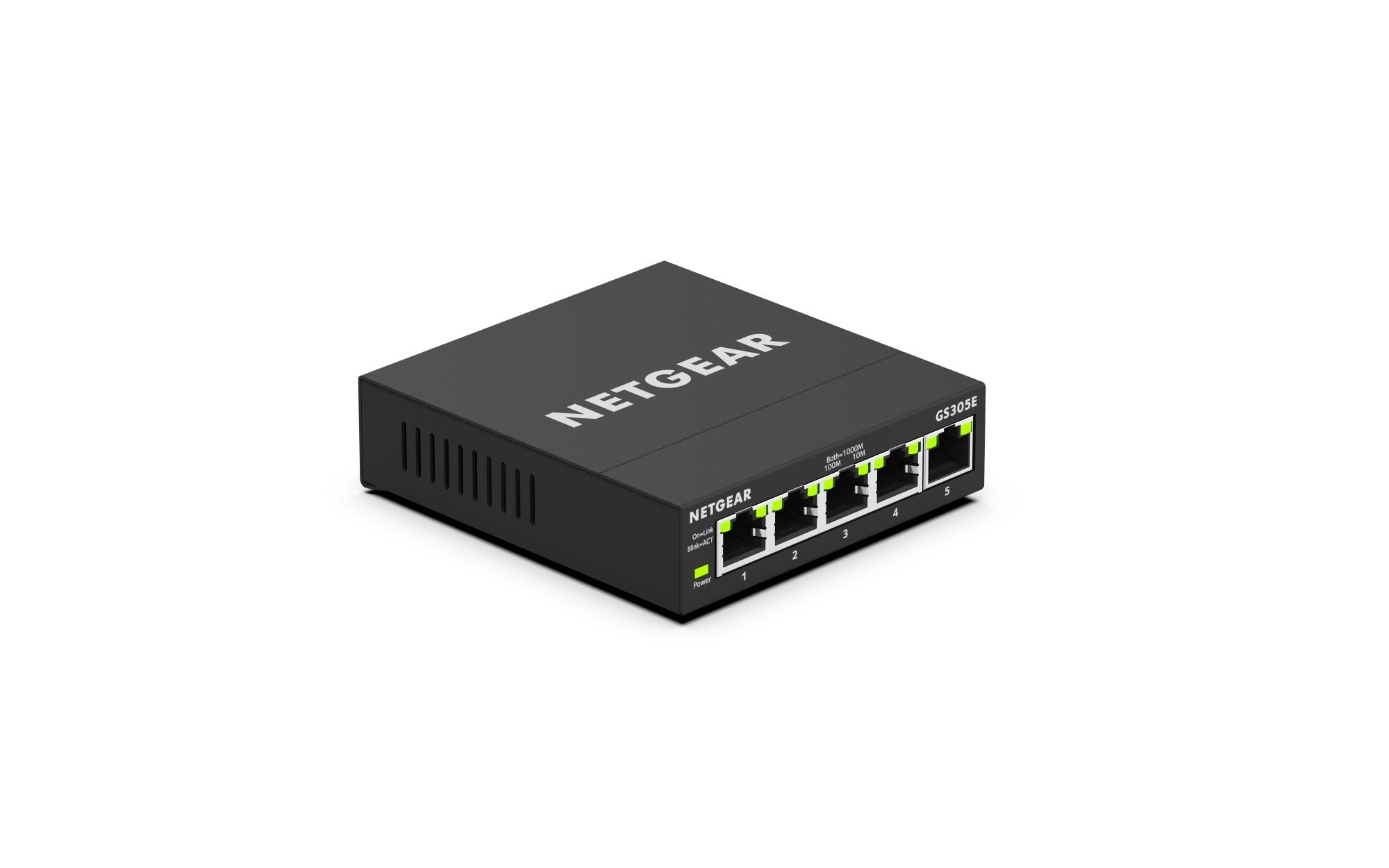 Netgear Gs305e  -  5-port Gigabit Plus-switch - Geekd.dk