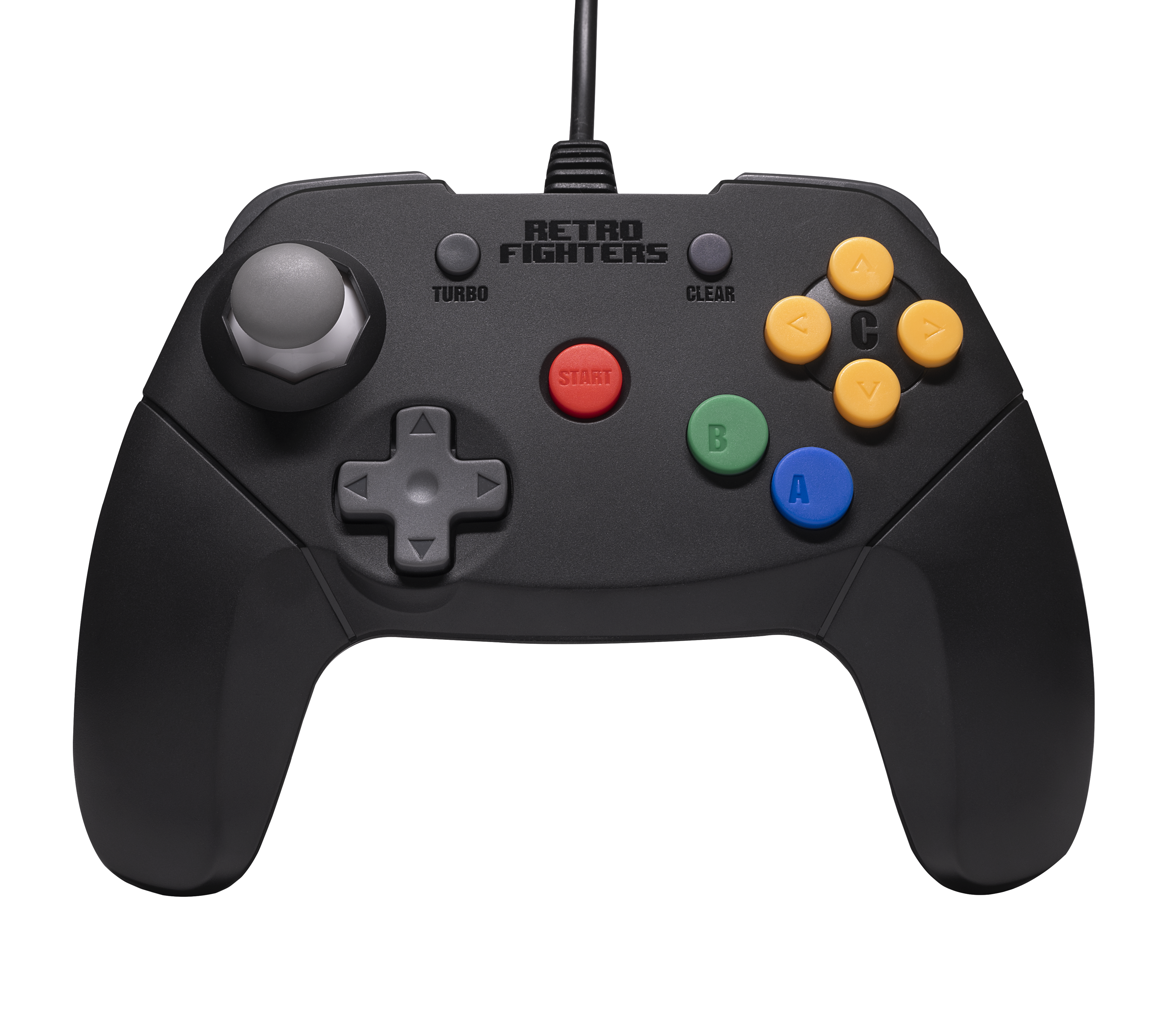 Retro Fighters Brawler64 V2  -  Kablet N64-controller, Sort - Geekd.dk