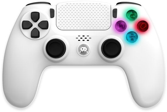 Freaks And Geeks Trådløs Ps4-controller  -  Hvid - Geekd.dk