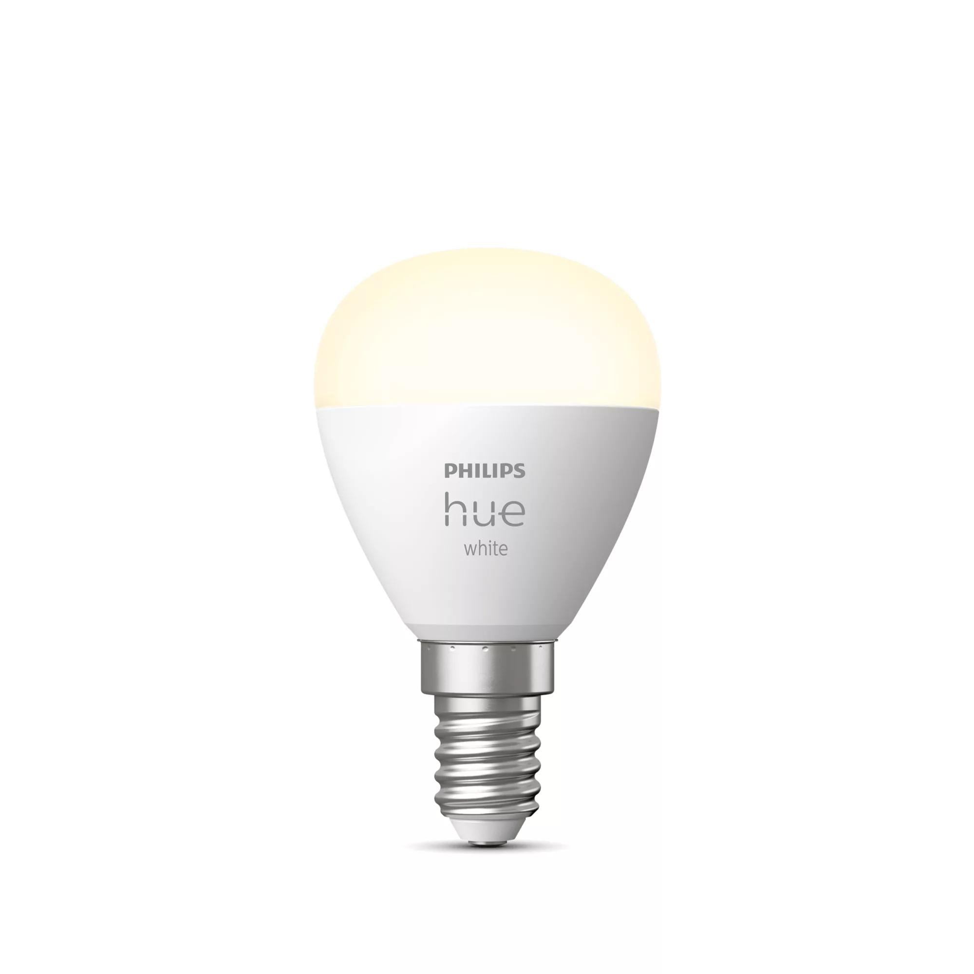 Philips Hue Luster P45 E14 Led-pære  -  Varm Hvid Lampe - Geekd.dk