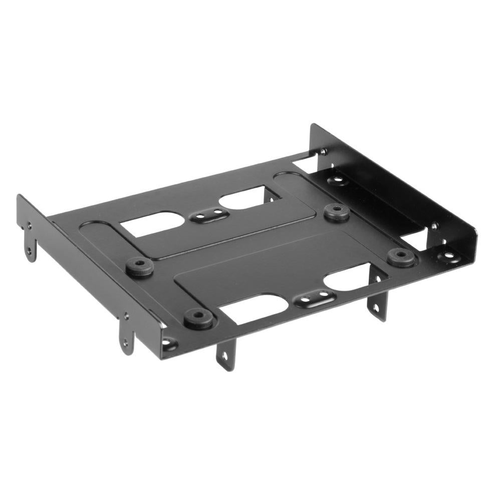 Sharkoon 5,25" Bayextension Drevramme  -  Sort, Op Til 4 ã 2,5" Kabinet Tilbehør - Geekd.dk