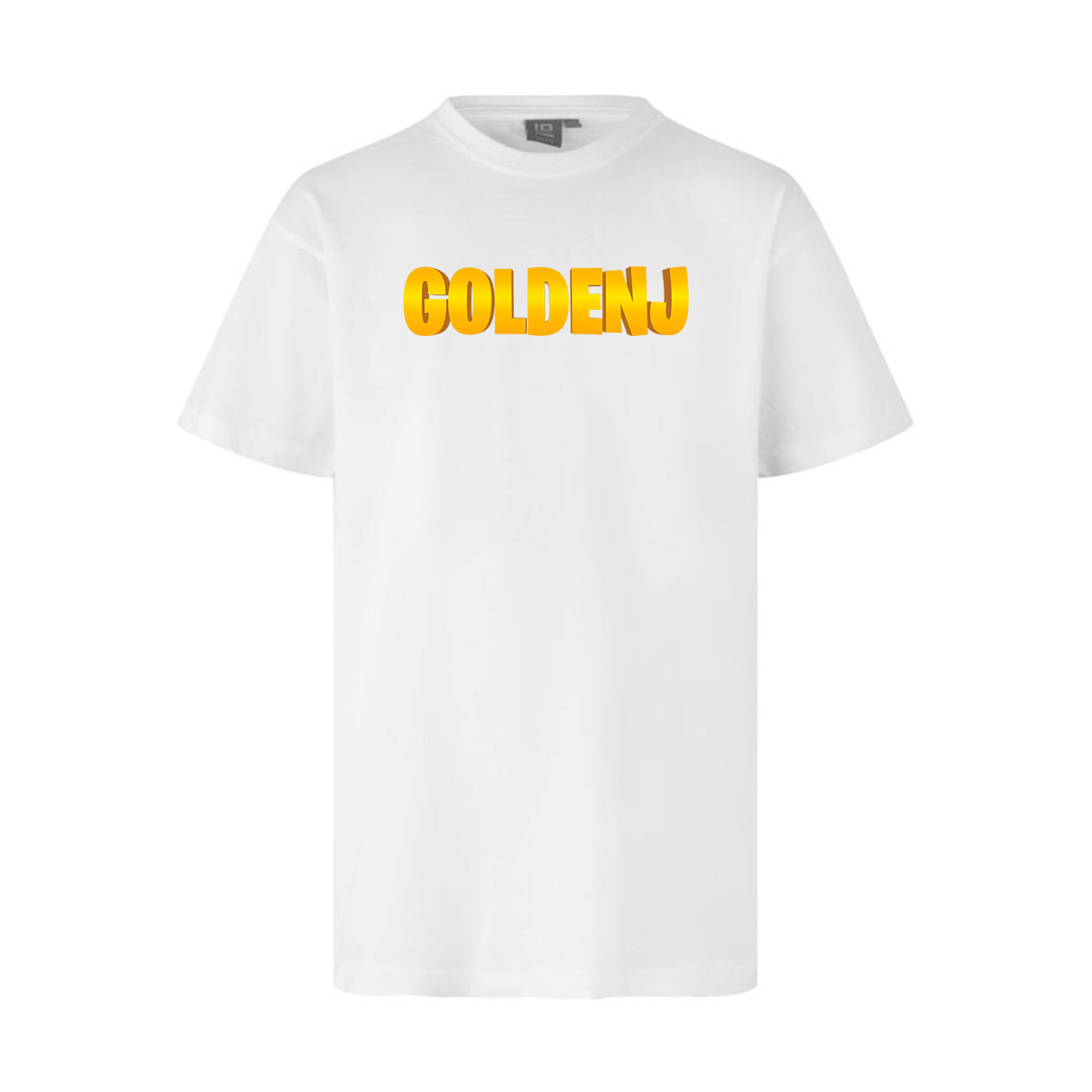 Goldenj Tee - Hvid T-shirt - Geekd.dk