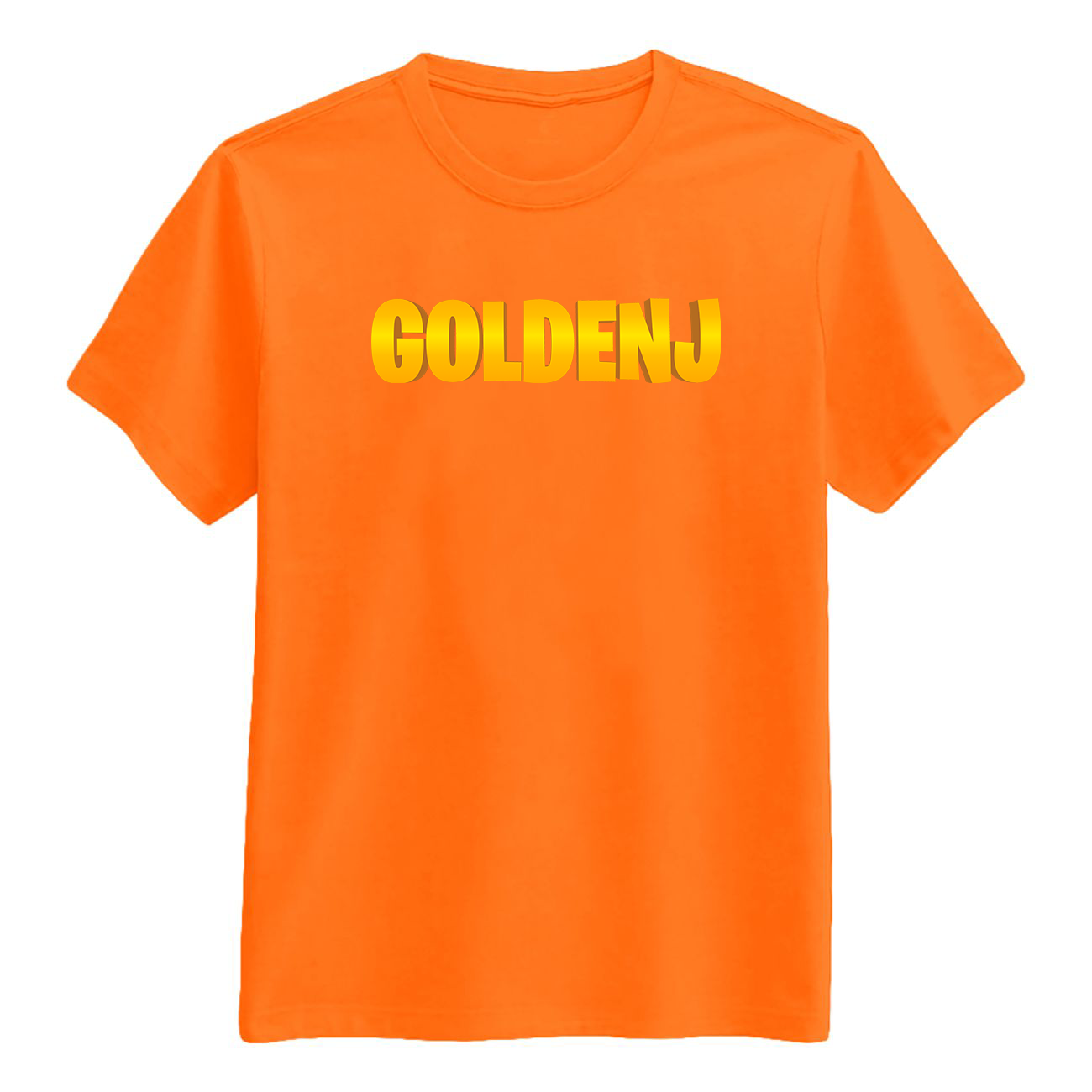 Goldenj Tee - Orange T-shirt - Geekd.dk