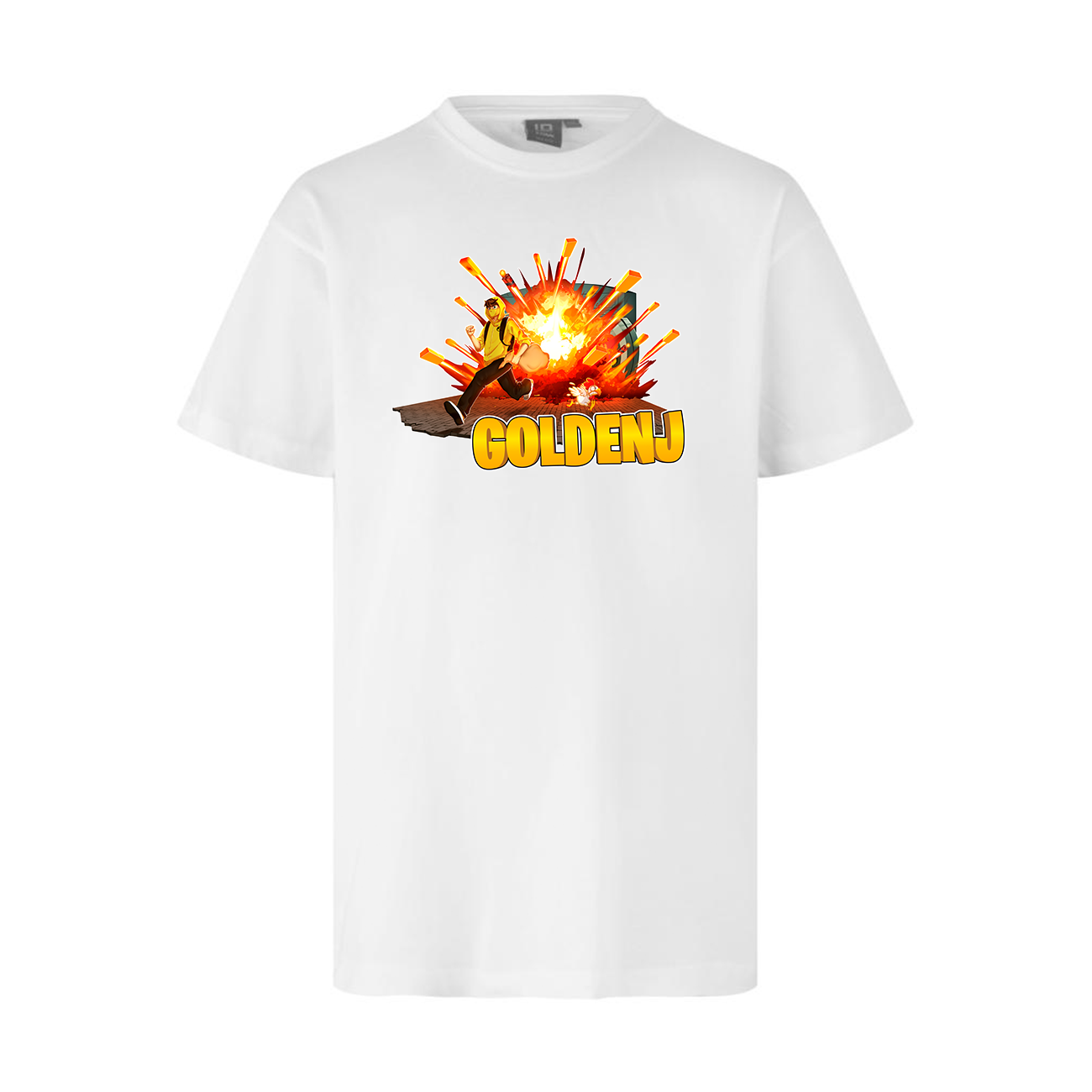 Goldenj Vault Tee - Hvid T-shirt - Geekd.dk