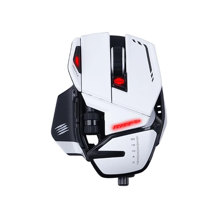 Mad Catz R.a.t. 6+ Gamingmus - Hvid - Geekd.dk