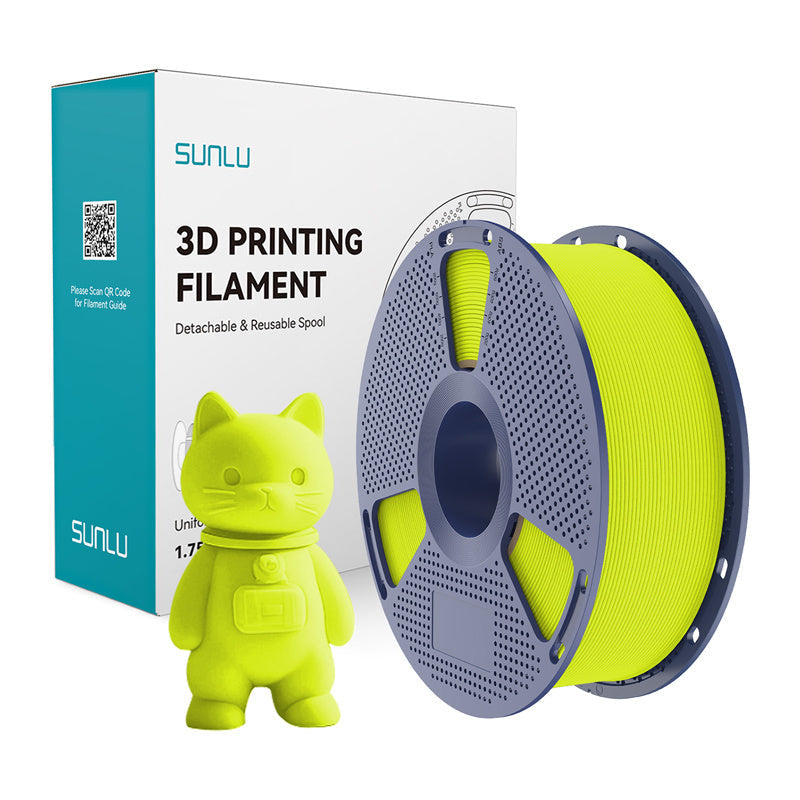Sunlu Pla Matte Filament  -  Lysegrøn, 1,75 Mm, 1 Kg - Geekd.dk