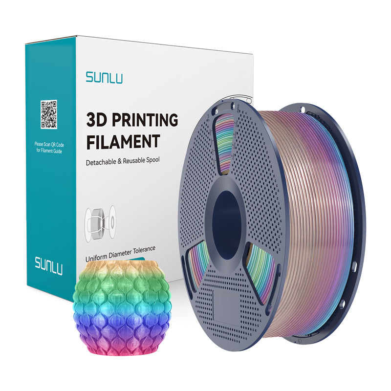 Sunlu Pla Transparent Rainbow Filament  -  Rainbow 04, 1,75 Mm, 1 Kg - Geekd.dk