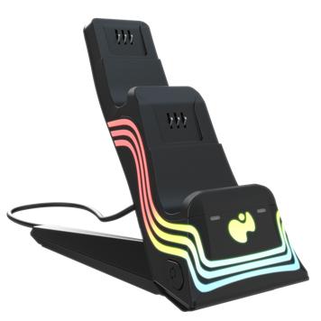 Pdp Afterglow Wave Dobbelt Ladestation Til Xbox Sort Charging Dock - Geekd.dk
