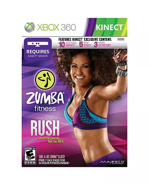Zumba Fitness Rush  -  Kinect  -  Xbox 360 Xbox Spil - Geekd.dk