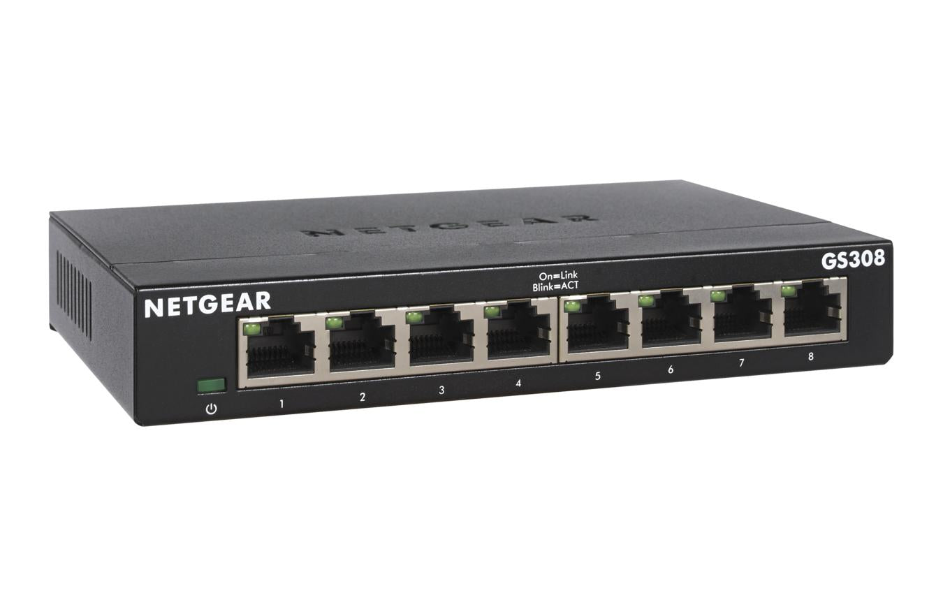 Netgear Gs308  -  8-port Gigabit-switch - Geekd.dk