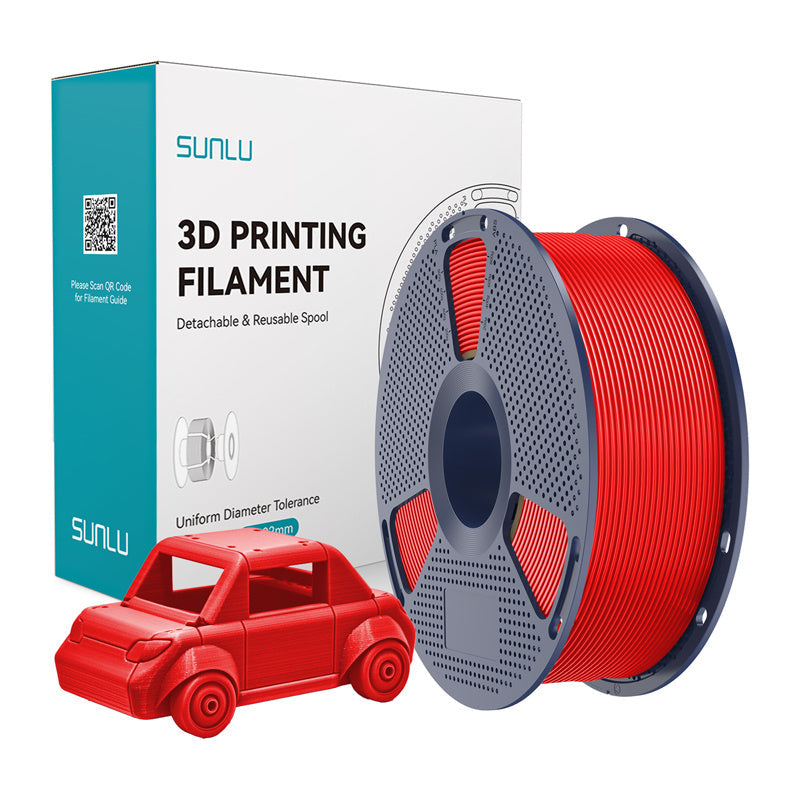 Sunlu Petg Filament  -  Rød, 1,75 Mm, 1 Kg - Geekd.dk