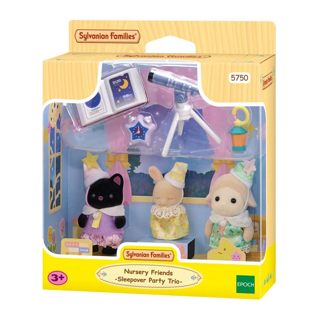 Sylvanian Families Sleepover Party  -  Tre Babyfigurer - Geekd.dk