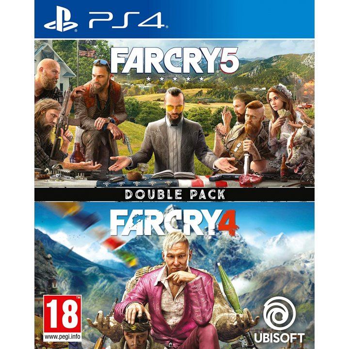 Far Cry 4 + Far Cry 5 Double Pack  -  Playstation 4 Ps4 Spil - Geekd.dk
