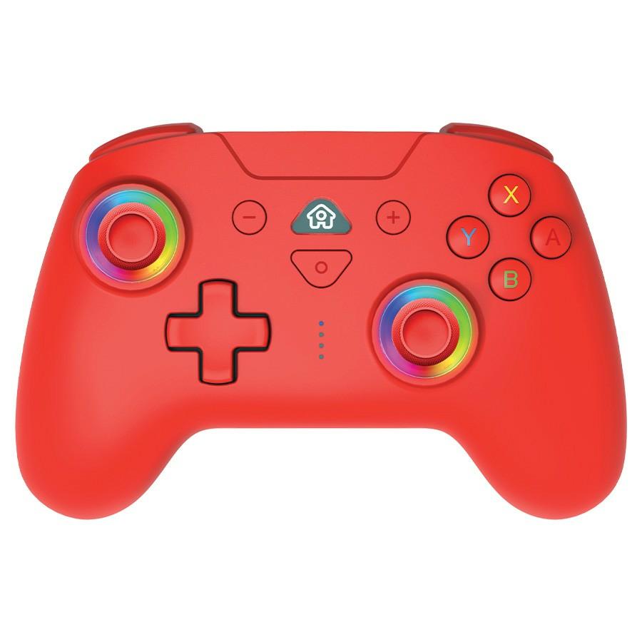 Subsonic Wireless Led Controller Red  -  Nintendo Switch - Geekd.dk