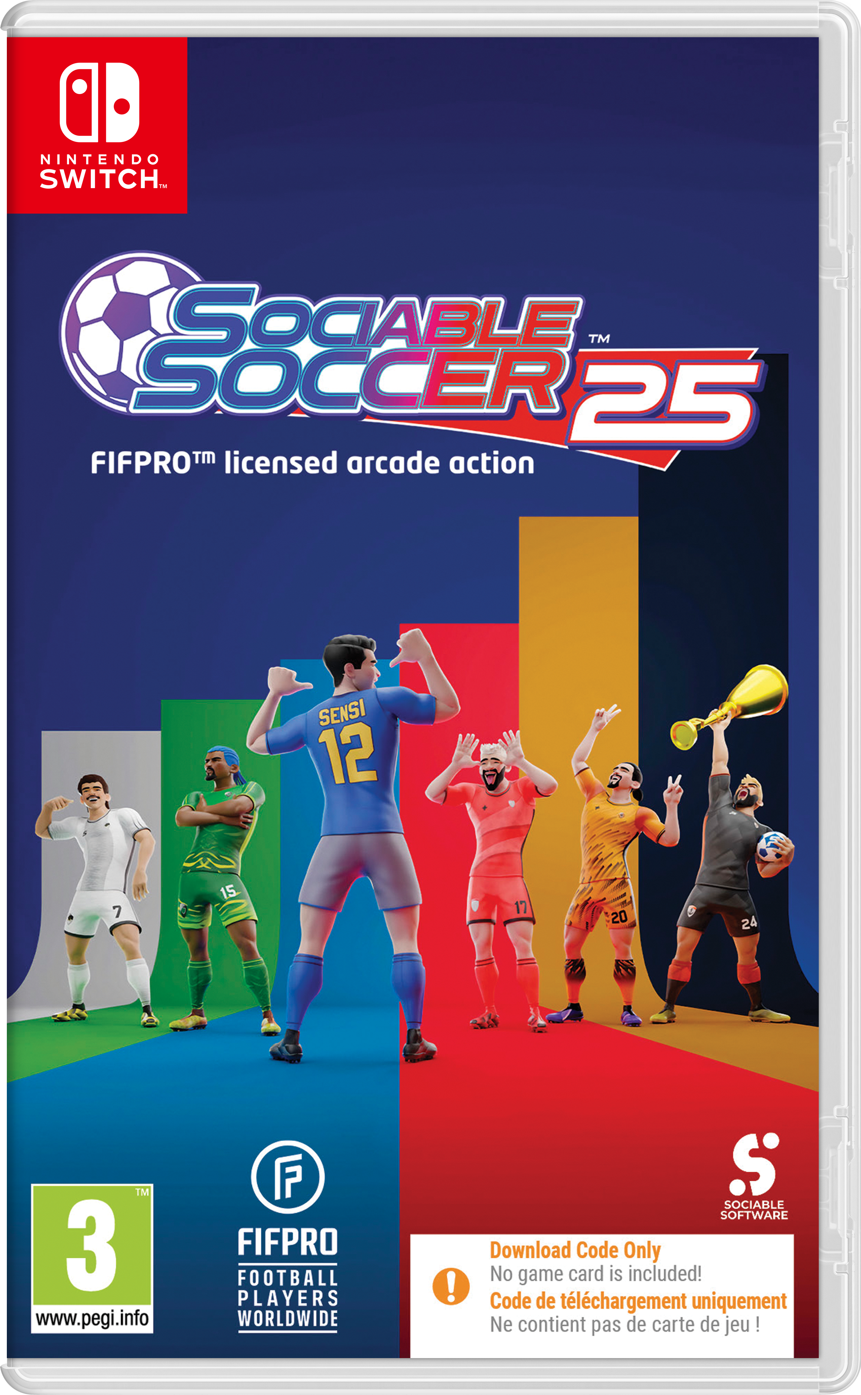 Sociable Soccer 25  -  Code In Box  -  Nintendo Switch Nintendo Switch Spil - Geekd.dk