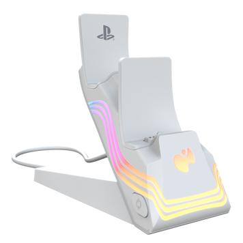 Pdp Afterglow Wave Dual Charger  -  Hvid - Geekd.dk