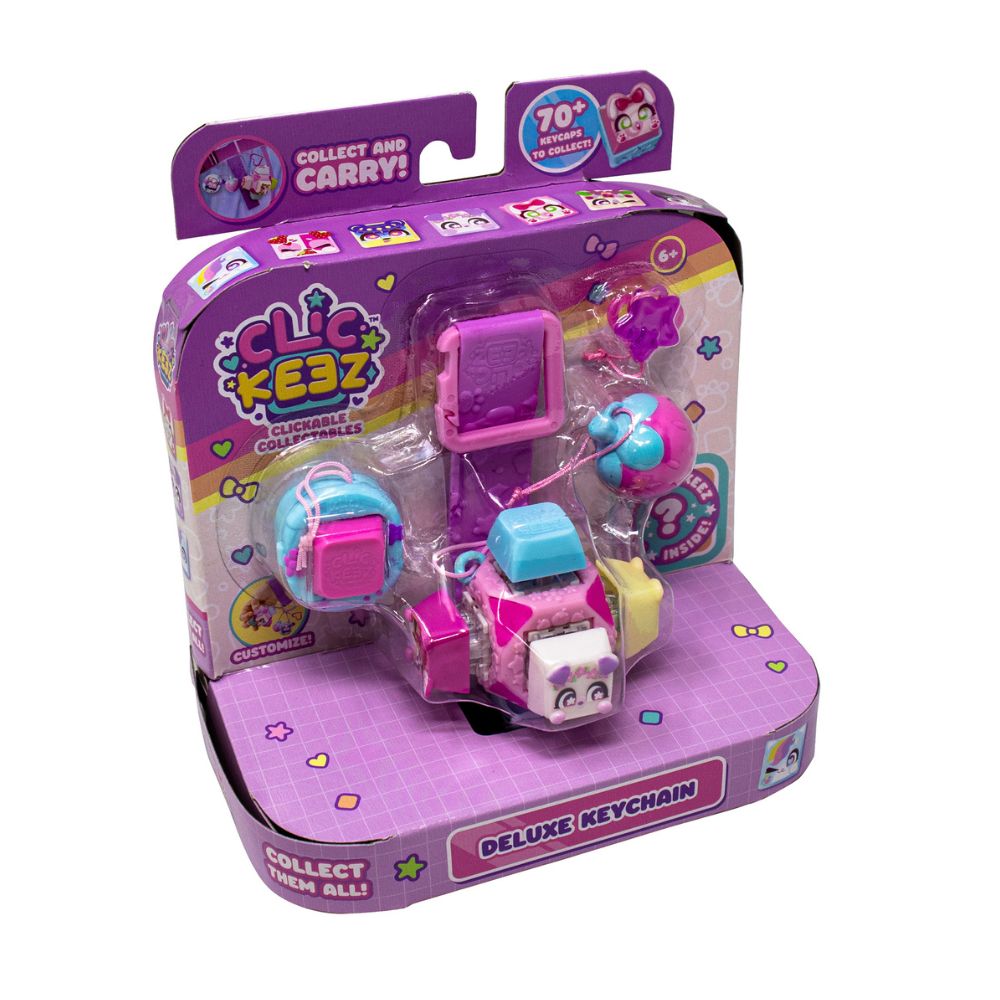 Clickeez Deluxe Keychain  -  Fidgetnøglering Toys - Fidget Play - Geekd.dk