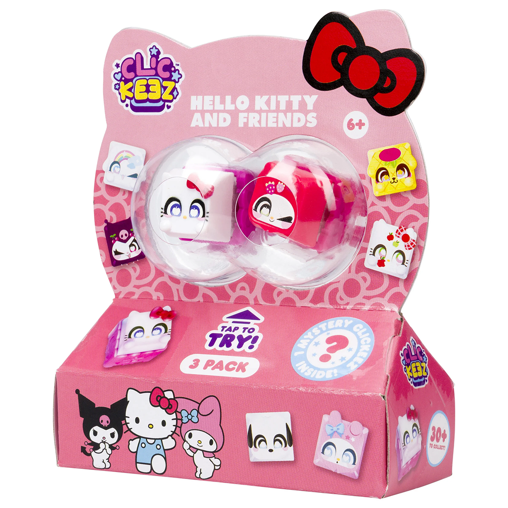 Clickeez Hello Kitty & Friends  -  3 Fidgets Toys - Fidget Play - Geekd.dk