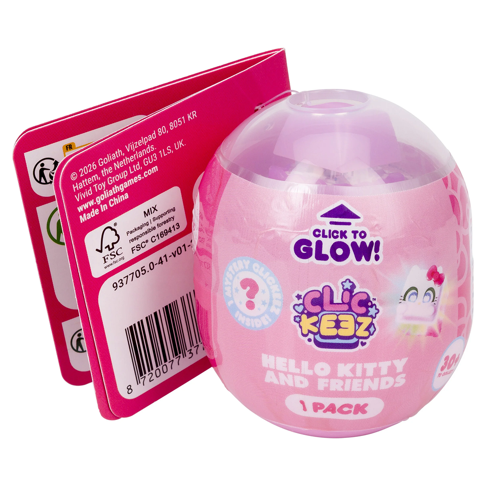 Clickeez Hello Kitty & Friends  -  1 Fidget Toys - Fidget Play - Geekd.dk